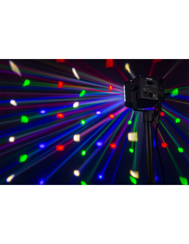 Jeu de lumière DERBY LED avec laser RG et stroboscope - RADICAL II
