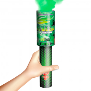 fumigene a main vert