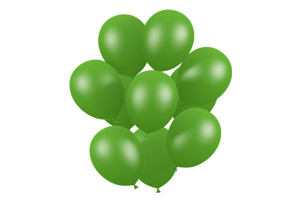 bouquet ballons vert metal