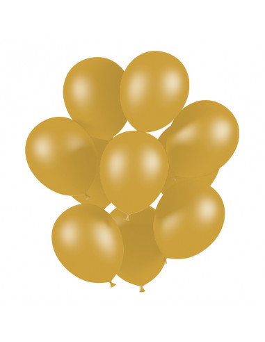 Ballon de baudruche métallisé or doré
