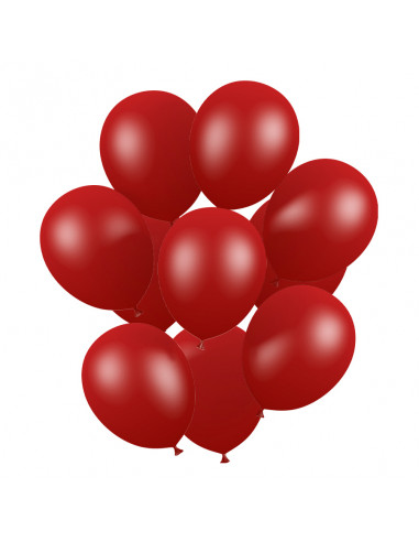 Ballon de baudruche rouge métallisé, paquet de 50 ballons bio
