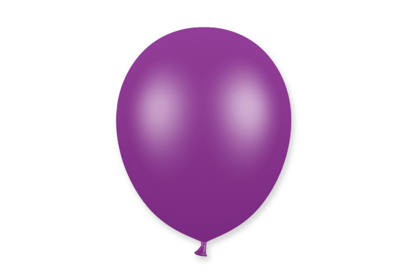 50 Ballons de baudruche violets métallisé 30 cm