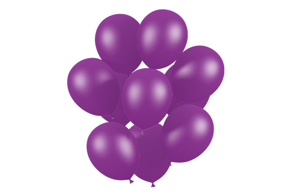 bouquet 50 Ballons de baudruche violets métallisé 30 cm