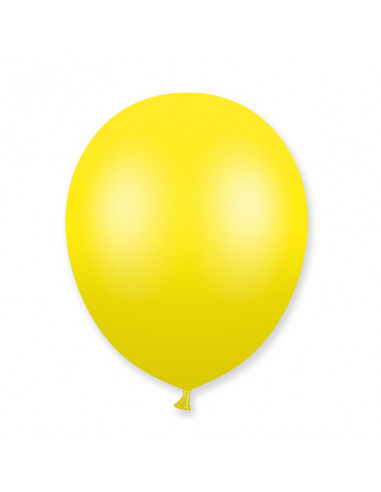 50 Ballons de baudruche jaune métallisé 30 cm