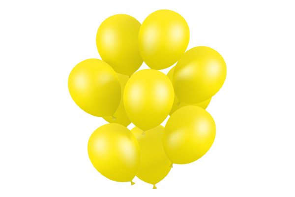 bouquet 50 Ballons de baudruche jaune métallisé 30 cm latex