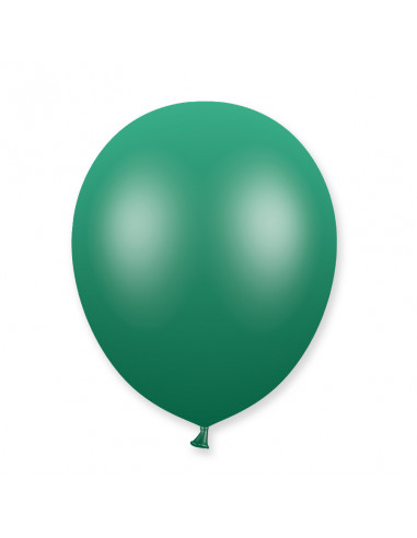 Ballons effet miroir Vert Bouteille - 50 Pcs