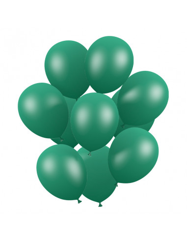 Ballon Confettis Vert d'eau de 30 cm x6