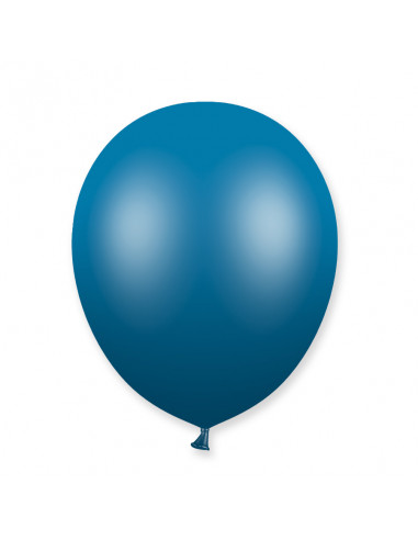 ballon baudruche bleu metallise