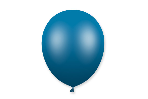 ballon baudruche bleu metallise