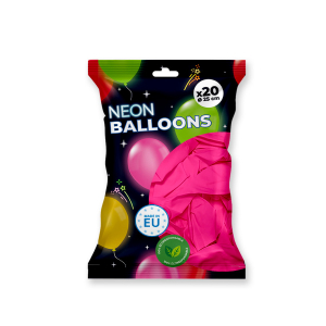 ballons roses fluo