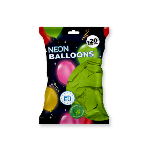 ballons verts fluorescents