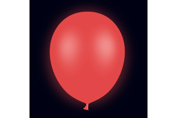 ballon rouge fluo effets noir
