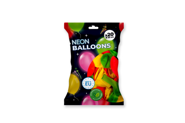 paquet ballons fluorescent