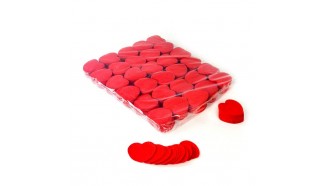 confettis papier coeur rouge