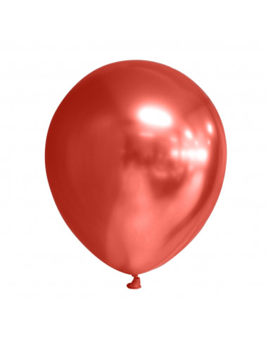 ballons rouges chrome