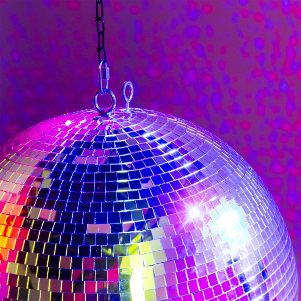 Boule à Facettes Fuzzix MB40 40cm - Avec Anneaux De Fixation - Pour Soirée Disco, Mariage, Anniversaire