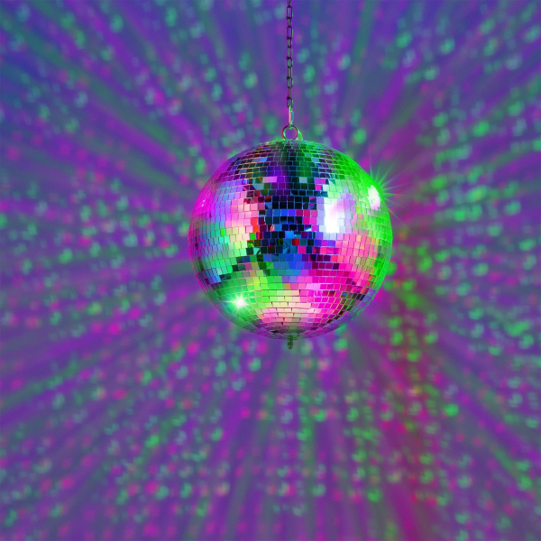 Boule à Facettes Disco IBIZA 30cm Avec Moteur LED Intégré - Effet Lumière Tournante Pour Fête (Piles AA Non Incluses) - 7