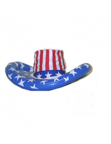 Chapeau de cowboy USA gonflable