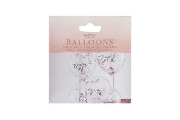 ballons confettis rose pack