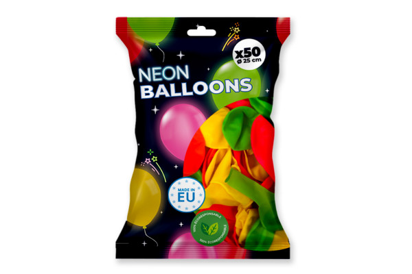 ballons baudruche fluo neon