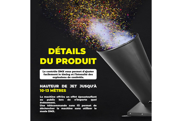 Machine à confettis CO2 - BLASTER EFFECT CO2 projection confettis