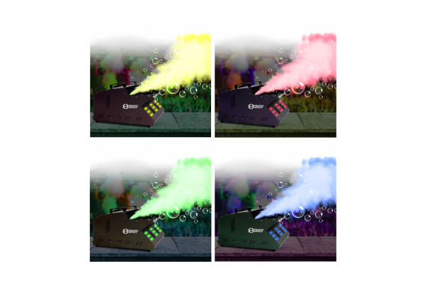 Machine à bulles de Fumée Led Double - Bubble Effect 2000 LED multicolore