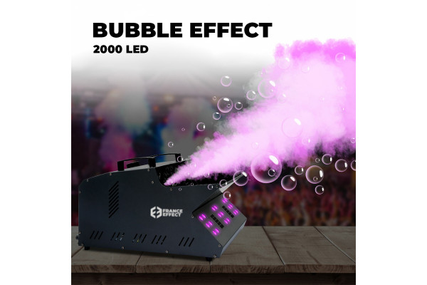 Machine à bulles de Fumée Led Double - Bubble Effect 2000