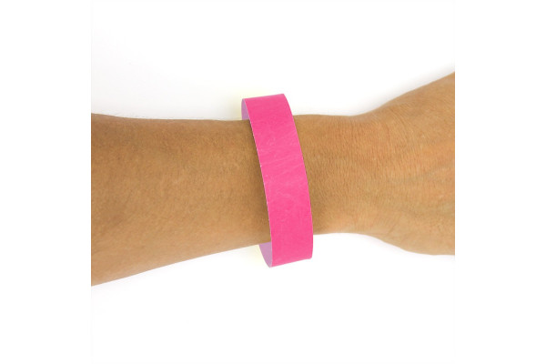bracelets identification papier rose