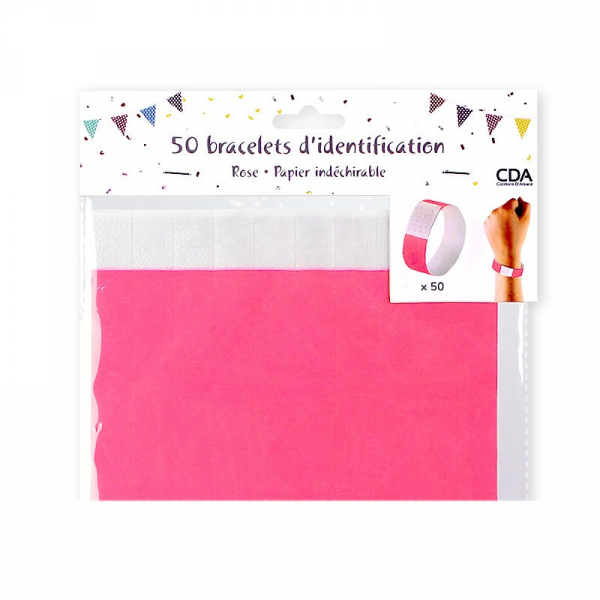 500 Bracelets D'Identification Papier Imperméables - Lot Multicolore - Pour Festivals, Concerts, Événements - 3