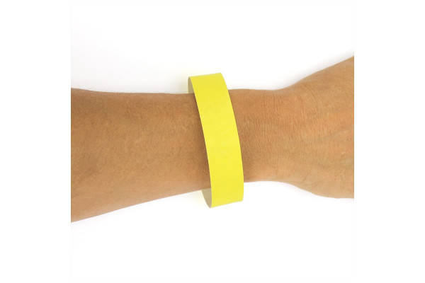 bracelets identification jaune poignet