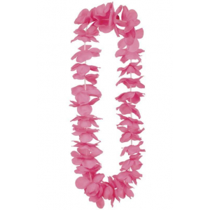 collier de fleur rose fluo
