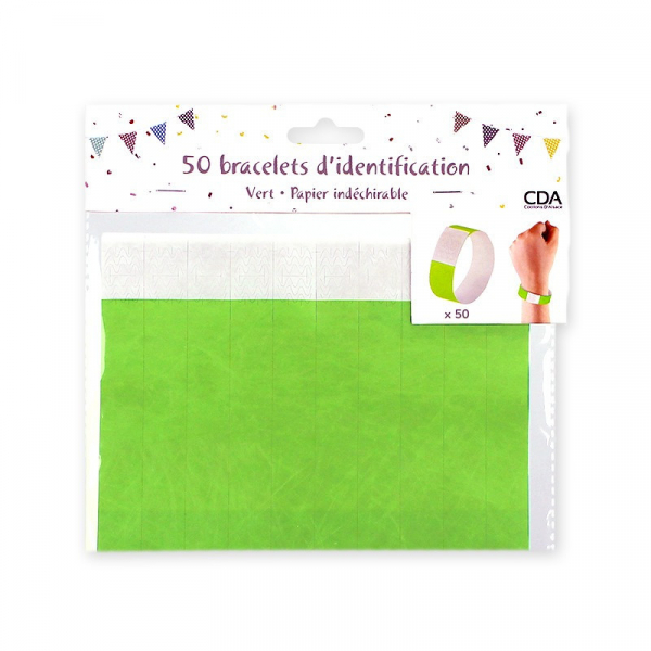 KINBOM 1100 Pièces Bracelet D'Identification, Bracelets Papier