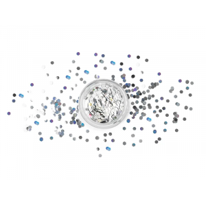 paillettes corps holographique