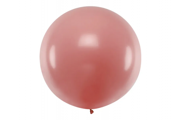 ballon rond rose pastel