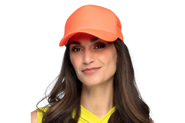 casquette fluo orange femme
