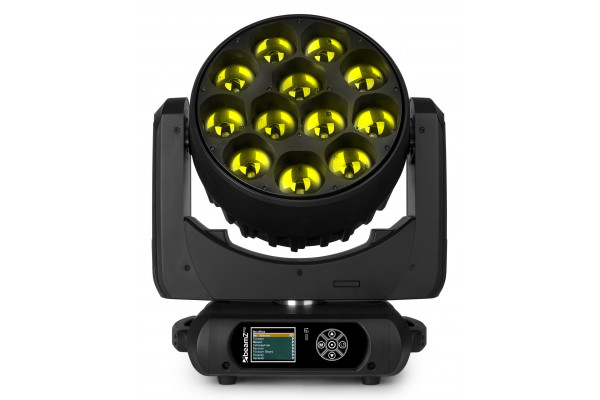 lyre led zoom effets jaune