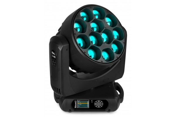 lyre led zoom effets vert