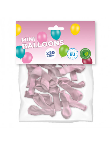 mini ballon rose pastel