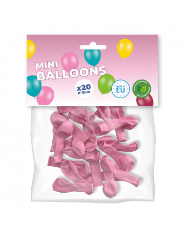 mini ballon rose