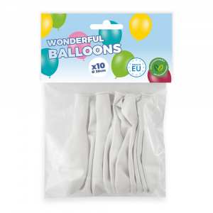 ballons blancs biodegradables
