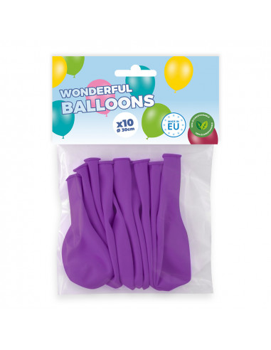 ballons violets biodegradable