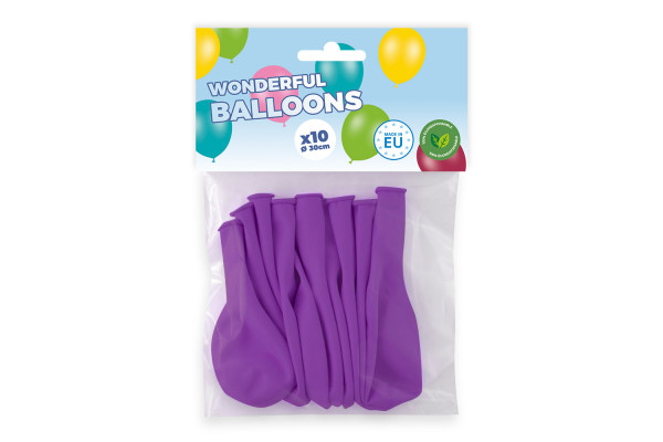 ballons violets biodegradable