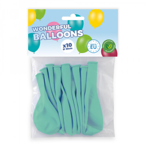 ballons baudruche vert eau