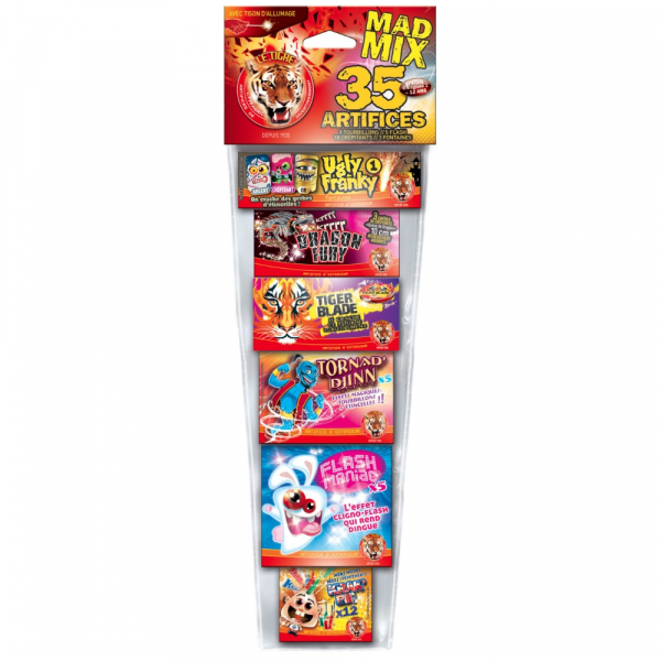 Assortiment FUN Mix - 7 boîtes de 47 artifices