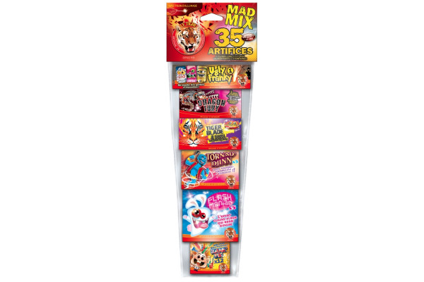 Assortiment FUN Mix - 7 boîtes de 47 artifices