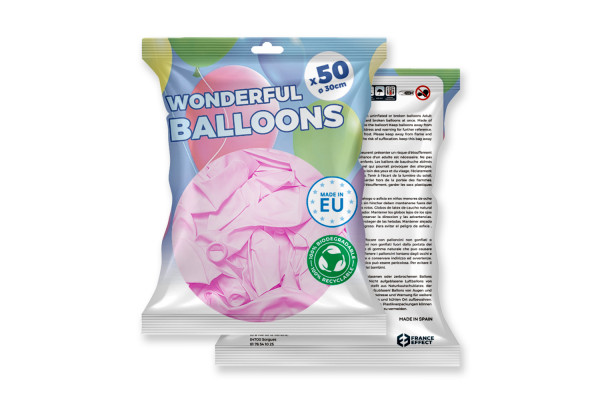 ballons roses pastel pack
