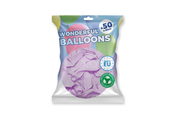 ballons violets pastel pack