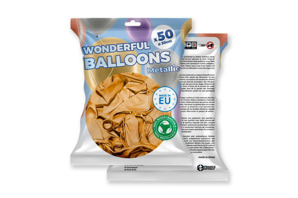 ballons peche metallise recyclable