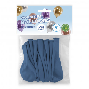 ballons bleu fonce platinum