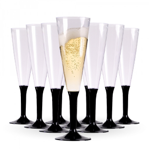 groupe de flute a champagne noir